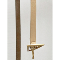 mytopbuyer camel leather belt Belt Womens simple design super fashionable versatile