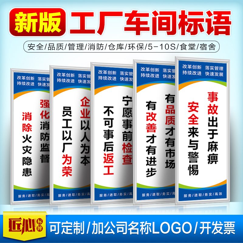 Safety Slogans, Factory Workshop Quality Management, Warehouse Fire Protection, Environmental Protection, Motivational Publicity, Warning Signs