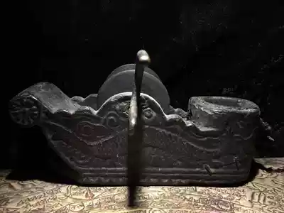 Qing Dynasty old ink bucket 16 5times 8times 4 5cm package pulp heavy so that it does not bargain