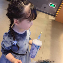 Halloween Elsa Princess Dress Frozen Girl Baby Dress Childrens Clothing Autumn Little Girl Western Style Childrens Skirt