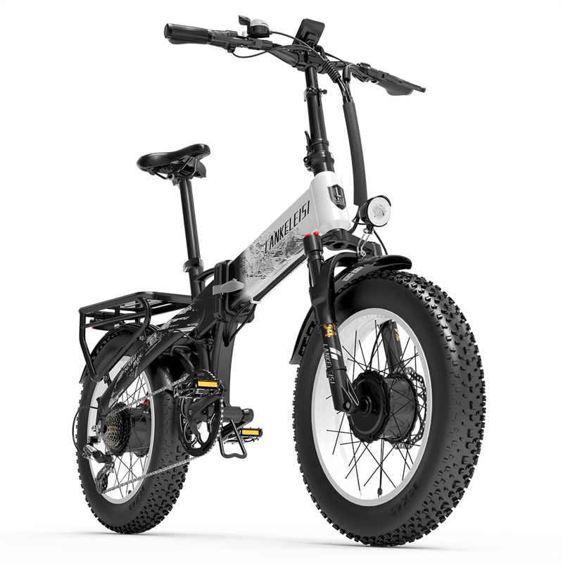 Lankeleisi Brand X2000Max Dual Motor Off-Road Bicycle Foldable Power-Assisted Bicycle with Oil Brakes