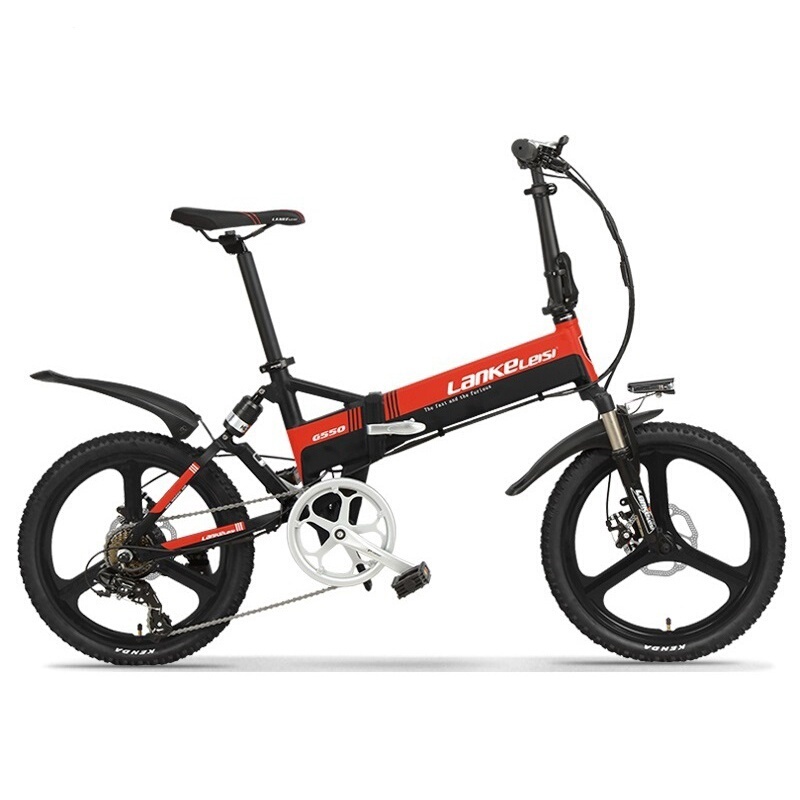 Lankeleisi Brand Blue Cres G550 Electric Power-Assisted Bicycle Motor Folding Electric Bicycle