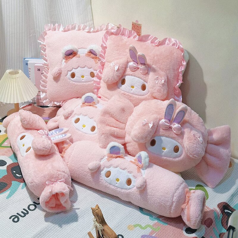 Cute Candy Lamb Cartoon Bedside Cushion Pillow Pink Ruffled Edge Girly Bedroom Throw Pillow Leg-Hugging Pillow Cute Candy Lamb Cartoon Bedside Cushion Pillow Pink Ruffled Edge Girly Bedroom Throw Pillow Leg-Hugging Pillow