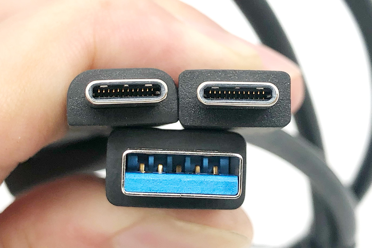 美国Humanscale M/Connect2 Upstream Cable Thunderbolt™3 雷电3 雷雳3 20G被动式雷电线USB-C 4K60Hz显示器线 双头Type-C PD快充 EMARK芯片100W SSD硬盘盒高速传输线带USB-A适配器