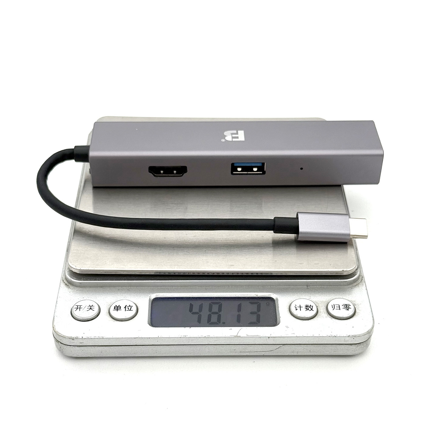 亚信AX88179A Type-C扩展坞千兆网口转换器 免驱适用苹果MacBook Pro/Air笔记本iPad华为手机平板连接电视4K投影USB3.0多功能分线器