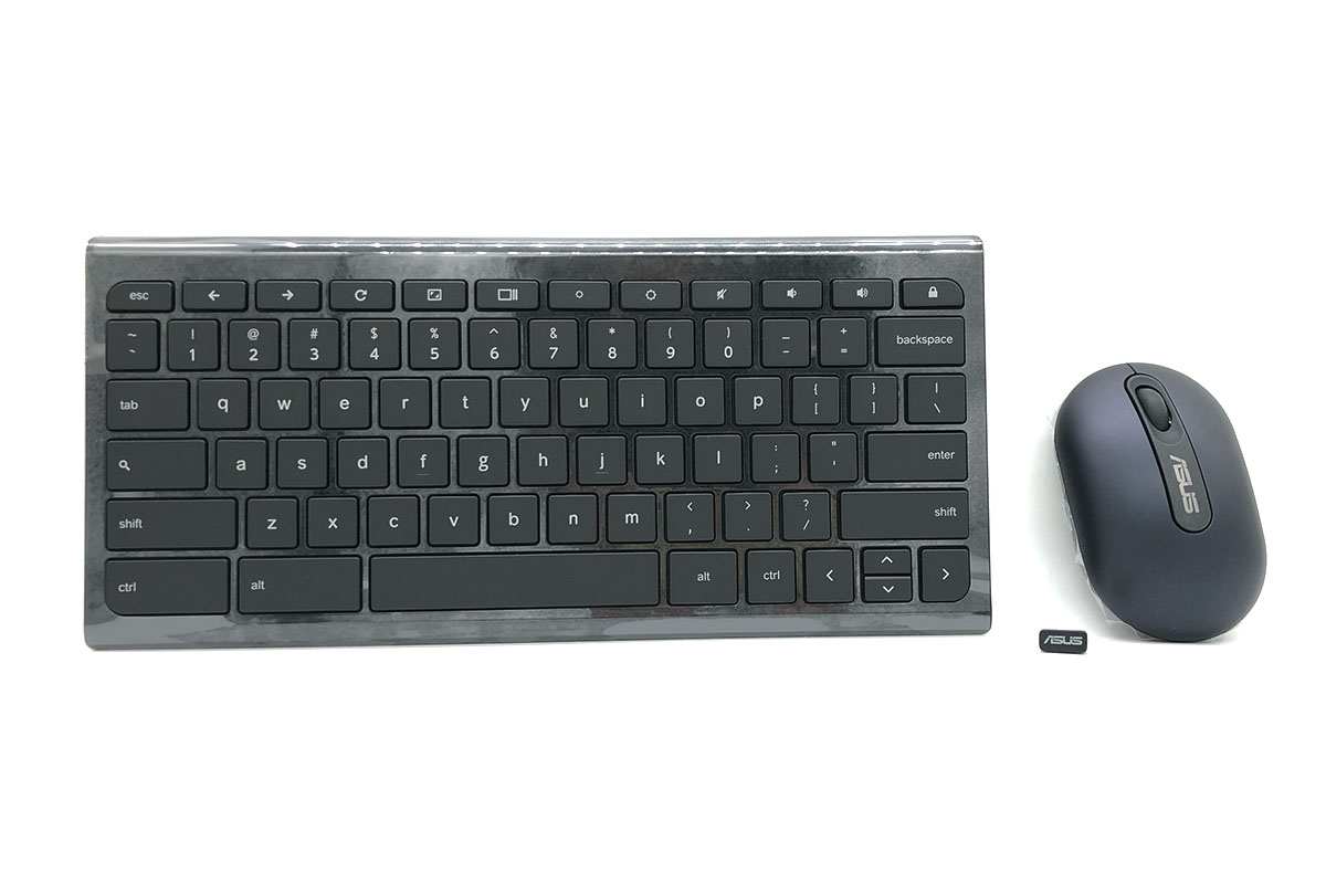 免驱动全新超薄华硕无线键盘鼠标套装剪刀脚 ASUS Chromebox 0K010-00050600 KBM Wireless Keyboard and Mouse