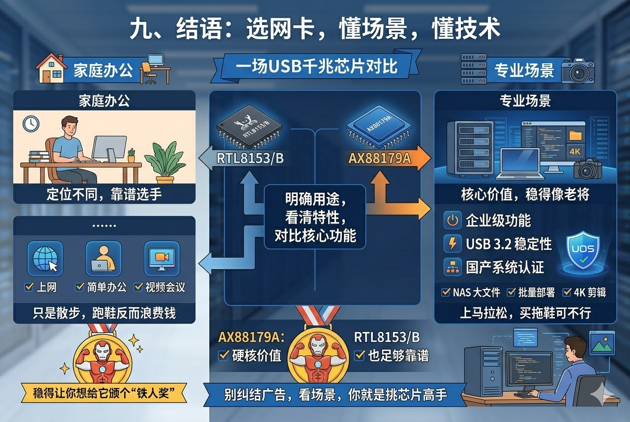 USB千兆网卡芯片大比拼：AX88179A、AX88179、RTL8153和RTL8153B谁才是真正的硬核玩家？