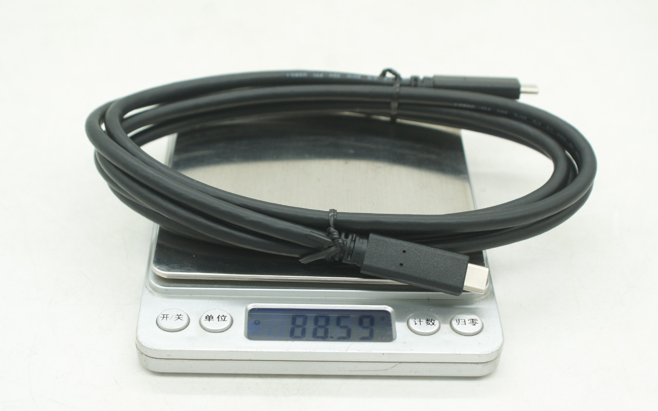 雷电3硬盘数据线 FL7031 USB C TO USB C Cable 被动式20G全功能数据线 USB3.2 GEN2 PD3.0快充线E-marker芯片100瓦5A 4K 8K 60HZ显示器线