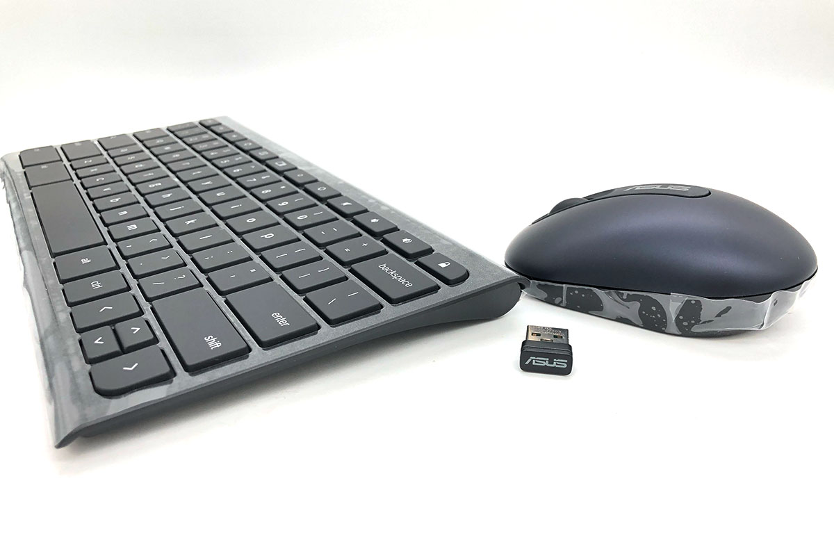 免驱动全新超薄华硕无线键盘鼠标套装剪刀脚 ASUS Chromebox 0K010-00050600 KBM Wireless Keyboard and Mouse