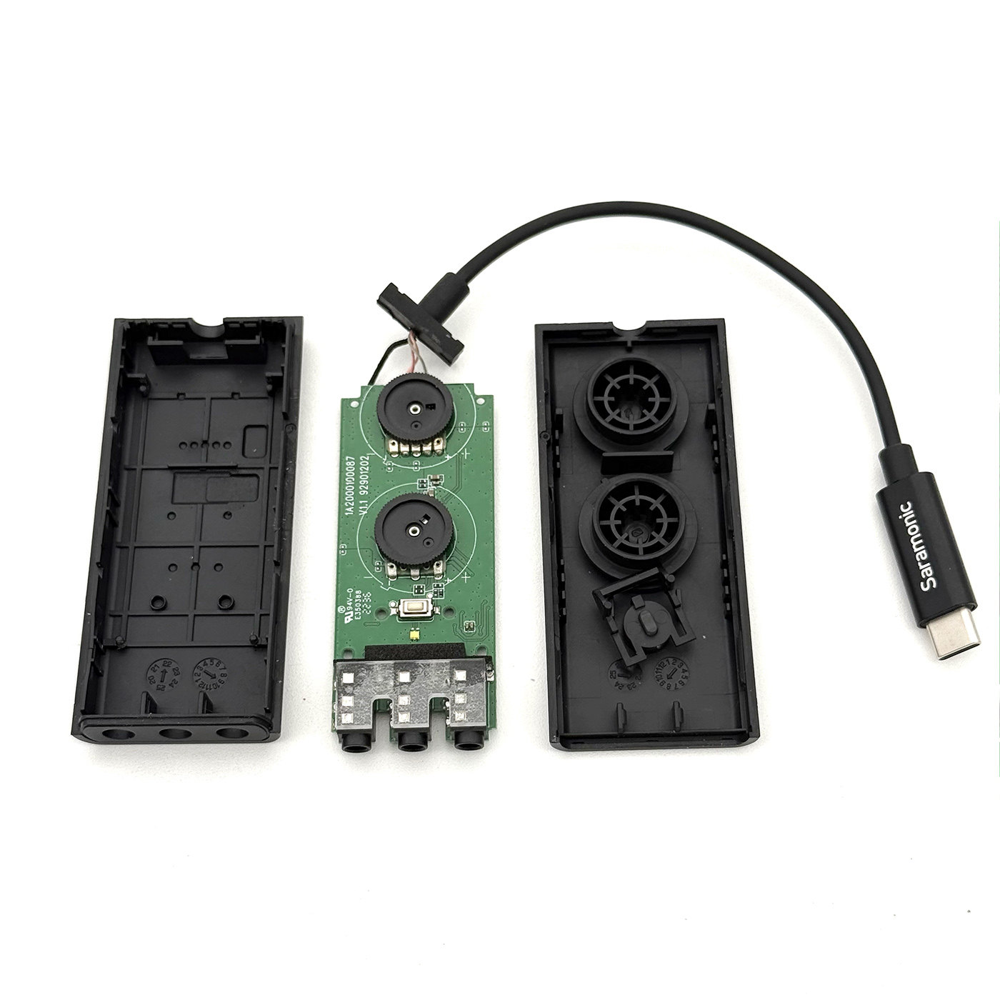 拆解报告：枫笛SR-EA5 USB 降噪声卡（Denoise Sound Card）支持电脑/手机  16bit/48kHz DAC 数字解码 Excellent Sound Experience Compatible with Compter iphone 16 17 pro