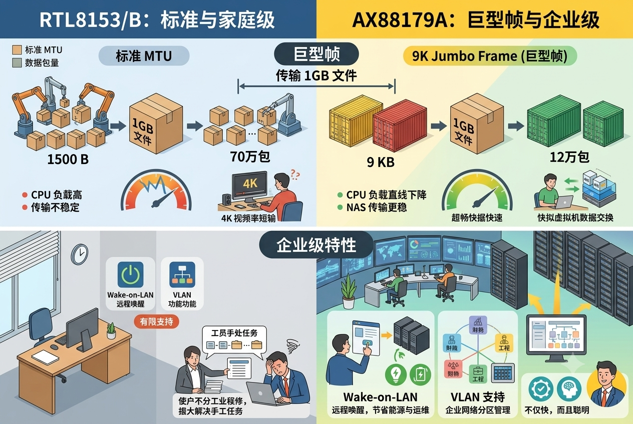 USB千兆网卡芯片大比拼：AX88179A、AX88179、RTL8153和RTL8153B谁才是真正的硬核玩家？