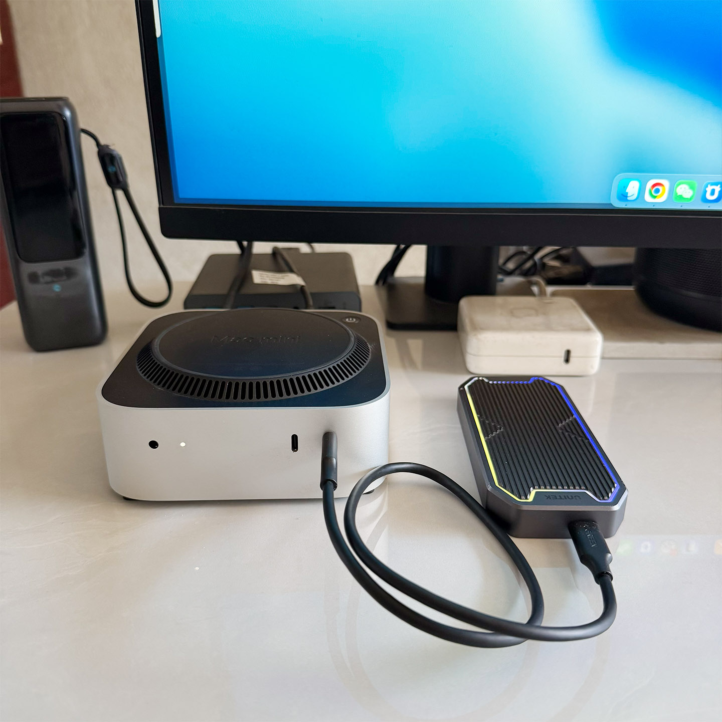 全新原装绿联UGREEN USB3.1 数据线2合1手机PD快充电线双CC线移动硬盘高速传输线10gbs USB C TO USB C CABLE with USB A  Adapter