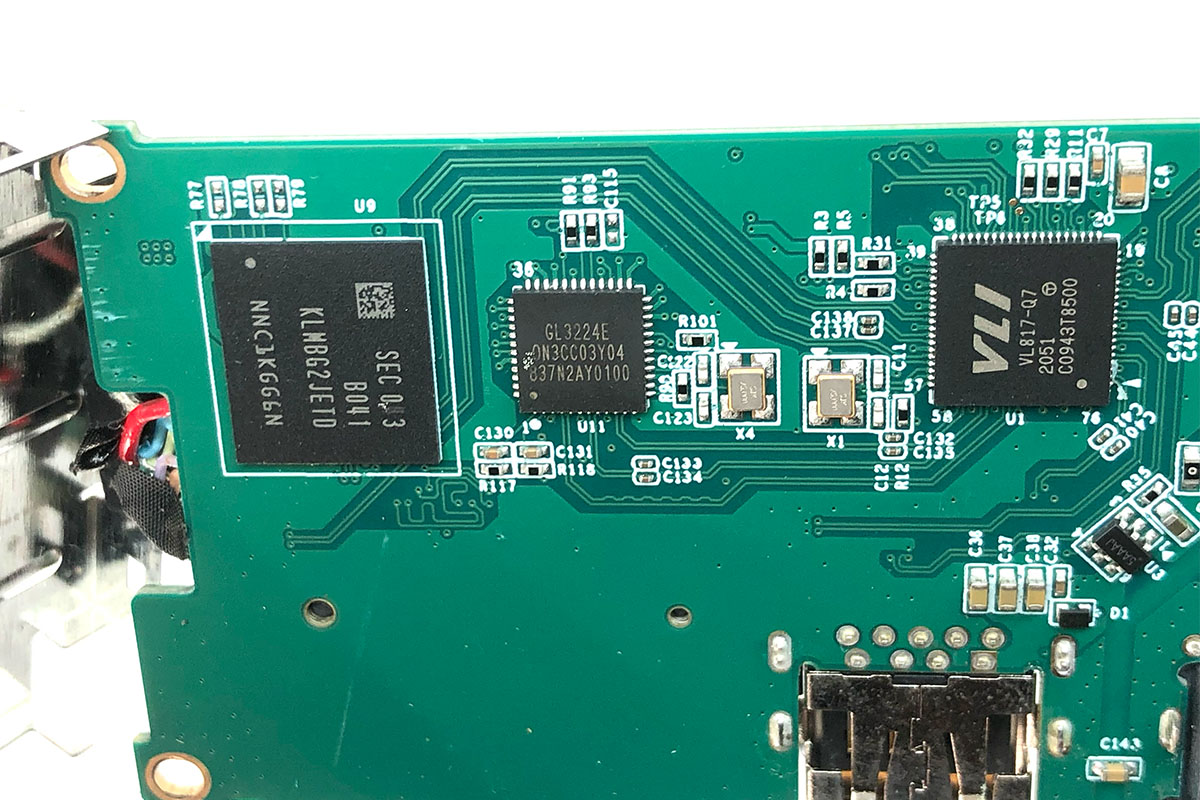 三星USB3.0 HUB拓展坞 自带eMMC 5.1 32G闪充 RTL8153B 千兆以太网卡转换器集线器SD拓展槽 DP/N 0XFTR1 Docking Station