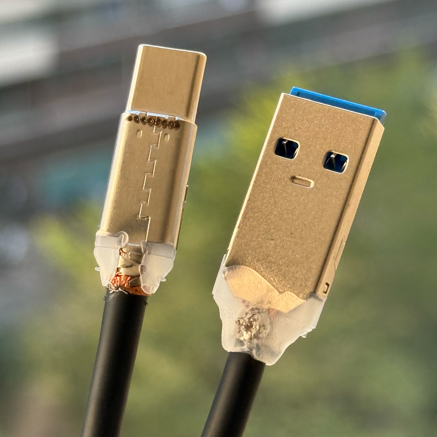 全新原装绿联UGREEN USB3.1 数据线2合1手机PD快充电线双CC线移动硬盘高速传输线10gbs USB C TO USB C CABLE with USB A  Adapter