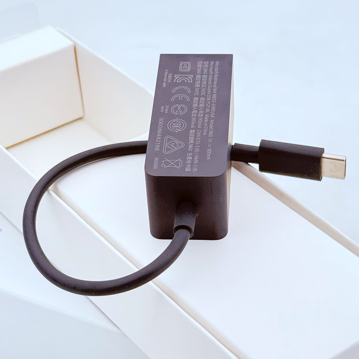 2025年9月新到货微软Microsoft Surface USB-C 转USB3.0端口 千M以太网适配器 USB-C TO USB 3.0 Ethernet Cable Adapters JWL-00006 1860