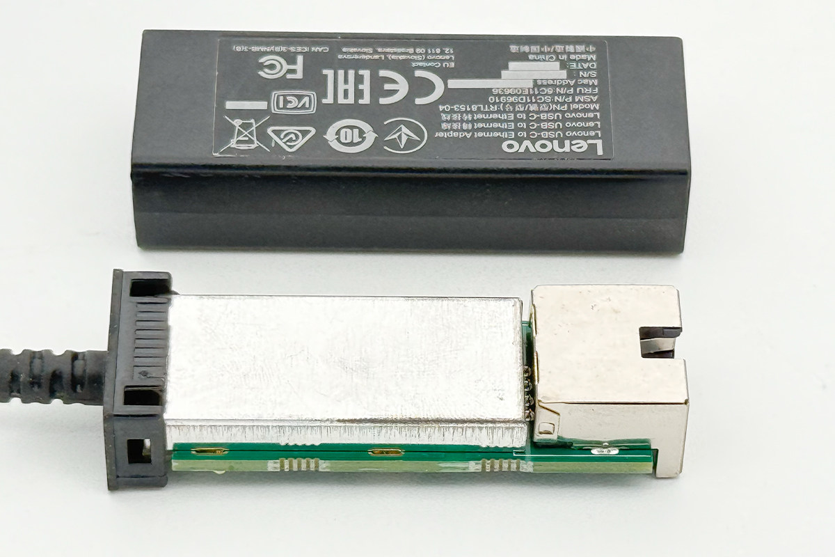 全新联想Lenovo USB-C to Ethernet Adapter转接线 (FRU 5C11M65348  SC10P27625 03X7456) RTL8153 Gigabit免驱，Mac/Win即插即用