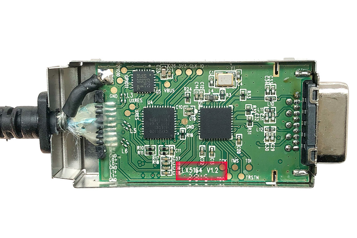 联想Lenovo USB-C to VGA Adapter 转换器拆解报告4X90M42956, 01FJ246 FRU 03X7378 1920 x1200 60HZ RTD2166 瑞昱半导体方案