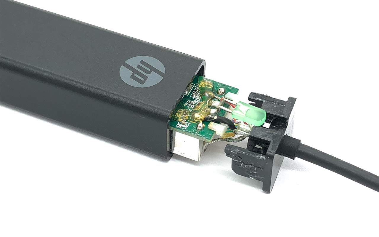 免驱惠普HP USB 3.0 to Gigabit RJ45 Adapter Dongle N7P47AA 有线千兆以太网卡 拆解 USB3.0转RJ45转接线头 RTL8153 829941-001 829834-001