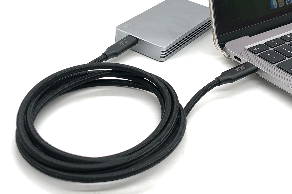 雷电3 20G贝尔金Studio by belkin 双type c 数据线 全功能PD快充线KEVLAR凯夫拉USB3.2 gen1 USB C TO USB C Cable 1.5米 60瓦E-marker一线通