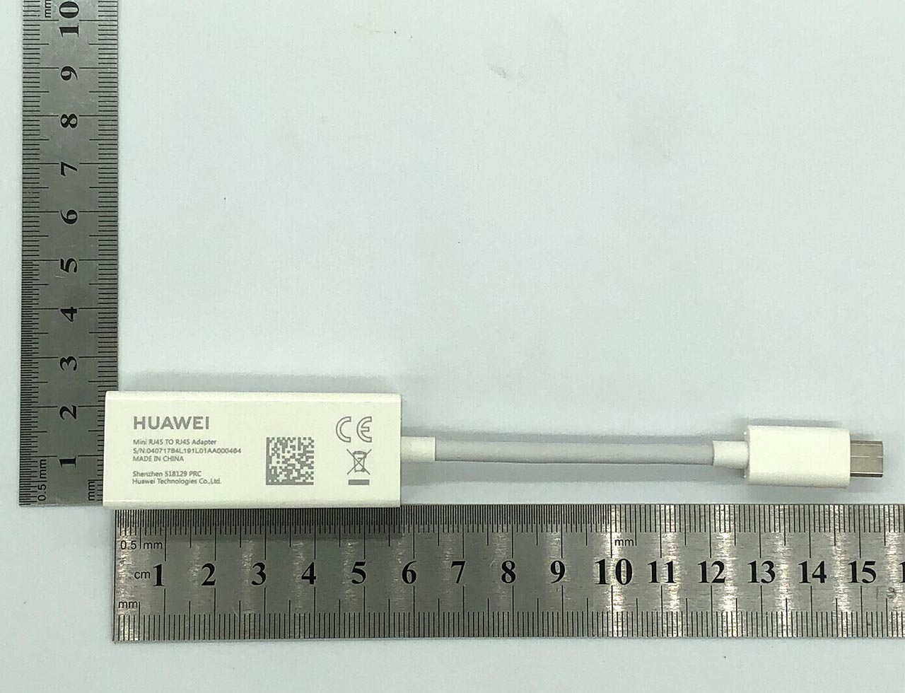 HUAWEI Mini RJ45 TO RJ45 Adapter 华为MateBook B3-410 510 迷你千兆网卡外置拆解 24SH10410 HF