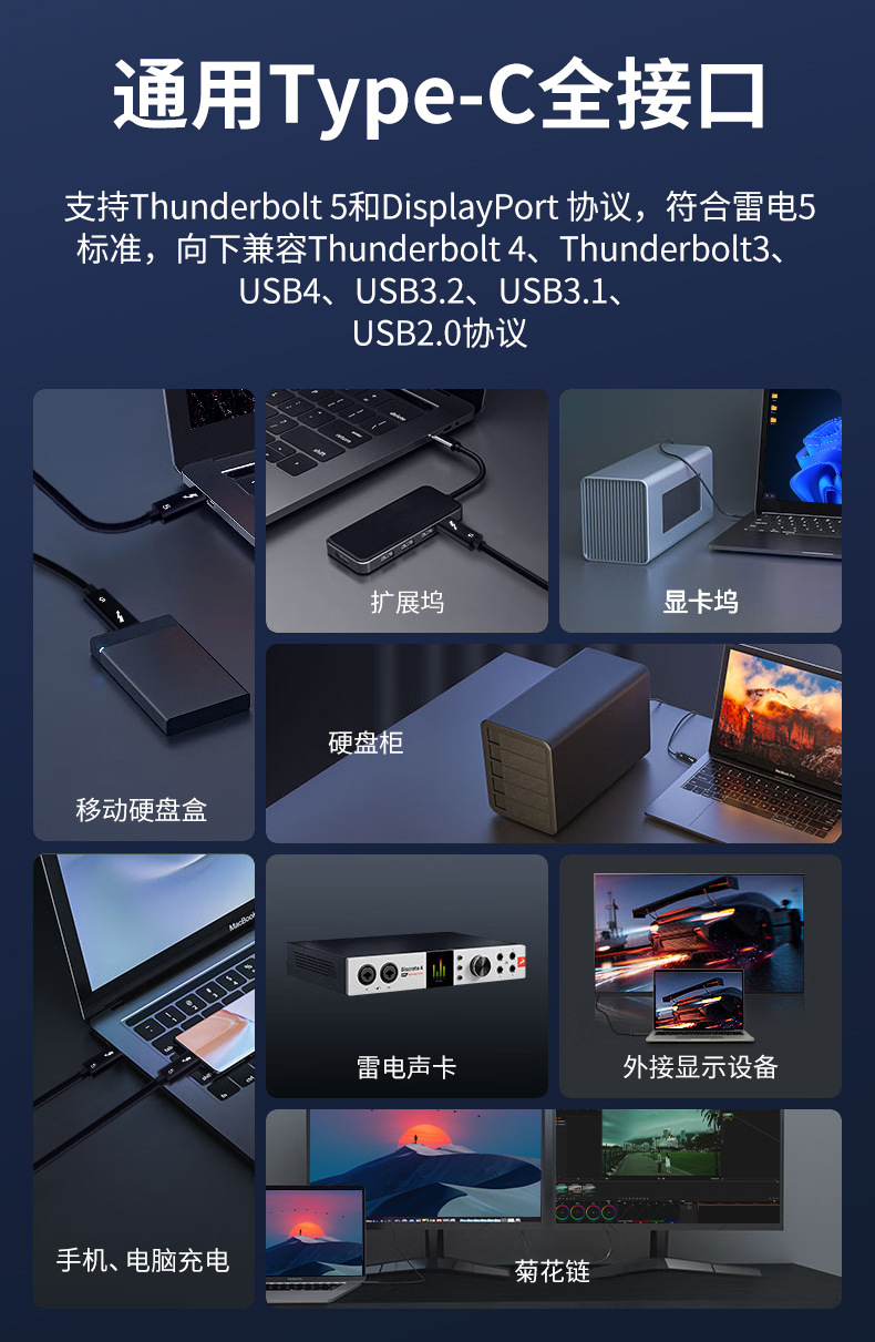 全新原装 适应联想Lenovo雷电5双Type-C线240W快充线PD3.1快充80Gbps 数据线TBT5 SC10W364698 5C10V25728 USB C Cable-3Cgeek,只卖正品 收售工厂呆滞库存尾单 全新原装 适应联想Lenovo雷电5双Type-C线240W快充线PD3.1快充80Gbps 数据线TBT5 SC10W364698 5C10V25728 USB C Cable