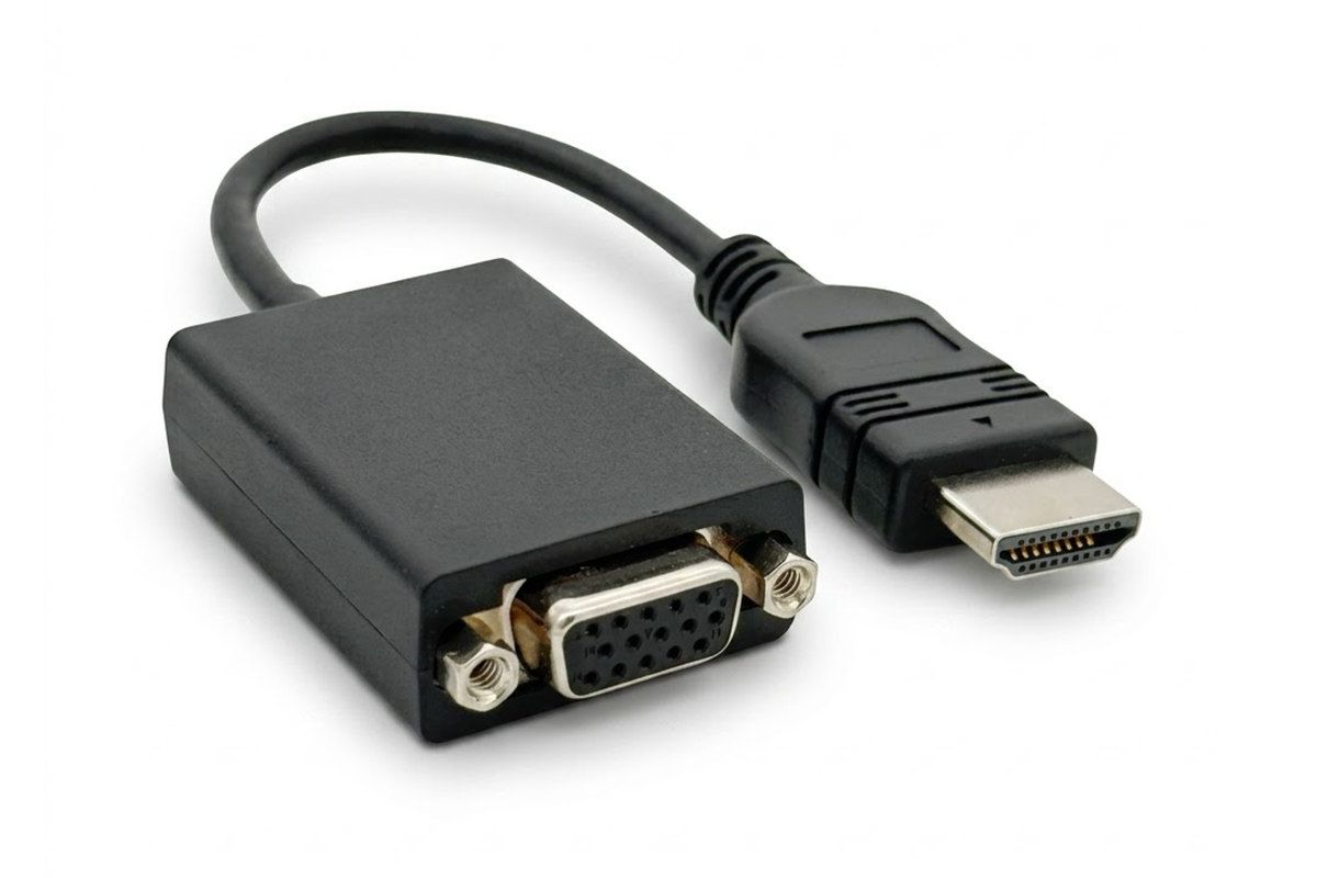 联想Lenovo HDMI转VGA转接线SC11D96913 5C11E09631 HDMI to VGA Adapter Cable 1080P高清显示转换器4X91K06464 03X7583 03X7277 03X6574