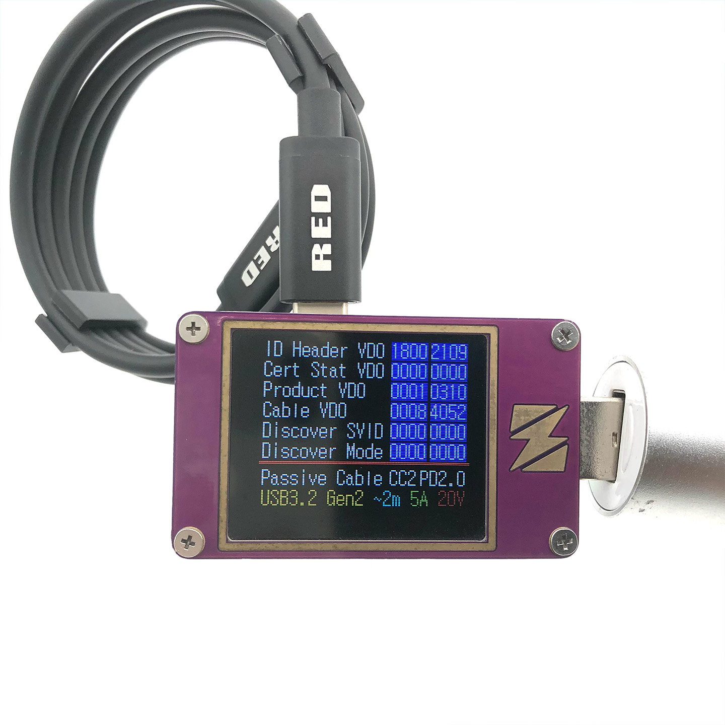 RED原厂双Type-C全功能数据线 PD 100W快充20Gbps高速 USB 3.2 Gen2 支持8K 60Hz/4K 144Hz E-marker 同轴线CC线USB C TO USB C CABLE-3Cgeek,只卖正品 收售工厂呆滞库存尾单 RED原厂双Type-C全功能数据线 PD 100W快充20Gbps高速 USB 3.2 Gen2 支持8K 60Hz/4K 144Hz E-marker 同轴线CC线USB C TO USB C CABLE