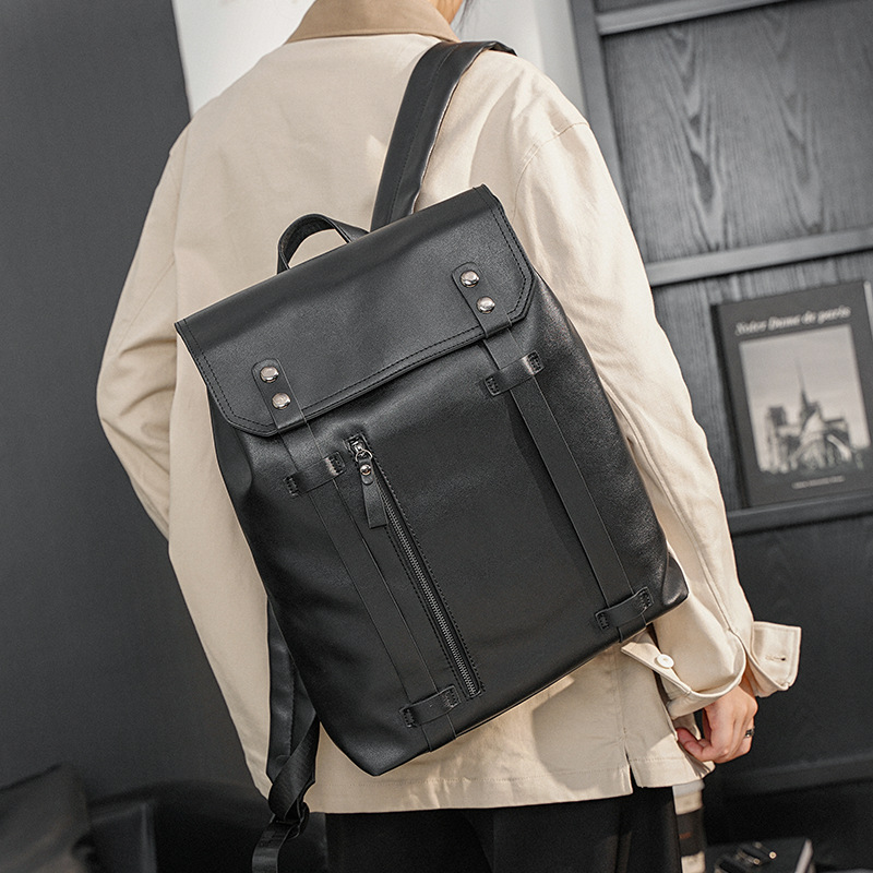 2022 Casual Lightweight Backpack Korean Men's Bag Fashion Trend Backpack Student Schoolbag Large Capacity Travel Bag