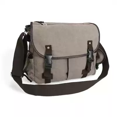 2021 new Korean canvas men's shoulder bag casual college style men's bag oblique cross bag student school bag
