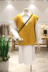 Retro ấm thỏ lông đan áo vest nữ mùa thu và mùa đông mặc phiên bản Hàn Quốc của gió đại học lỏng V-cổ xoắn xoắn vest áo kiểu nữ đẹp tuổi 35 Áo vest