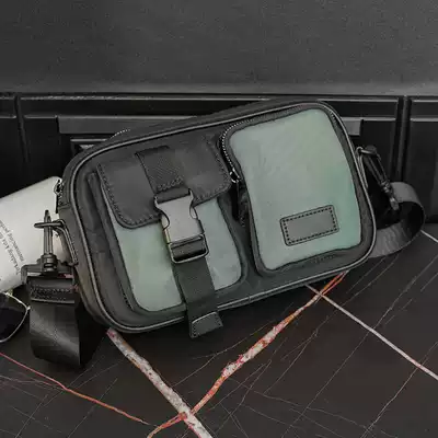 2021 fashion men's bag Simple Japanese casual shoulder bag horizontal small square bag outdoor sports back satchel