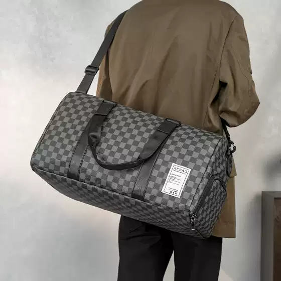Travel Bag, Large-Capacity Short-Distance Luggage Bag, Can Be Boarded, Men's Portable Shoulder Bag, Independent Shoe Compartment, Gym Bag