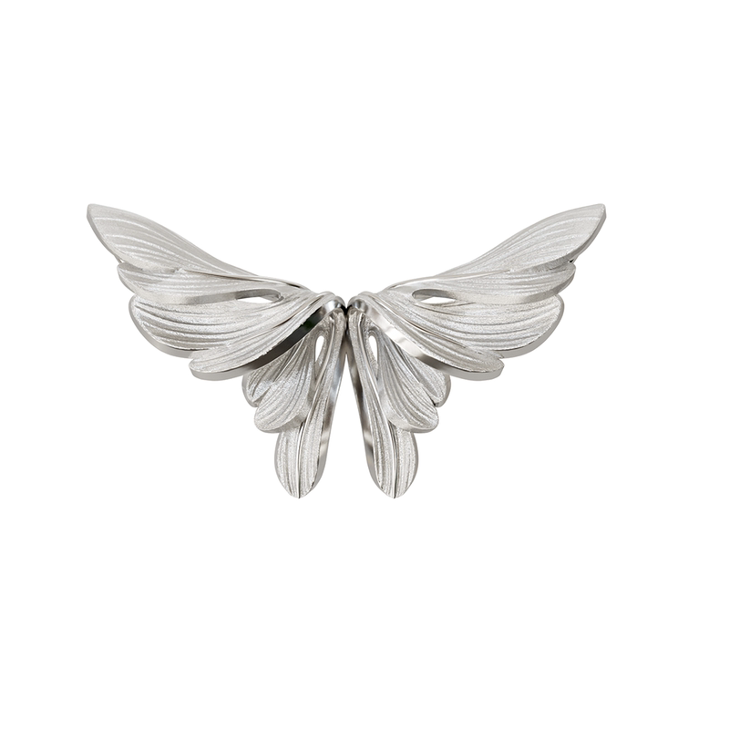 Ten-Piece Set of S925 Fine Craftsmanship Butterfly Pendant Necklaces, Original Niche Design, Elegant and High-End Women's Silver Jewelry