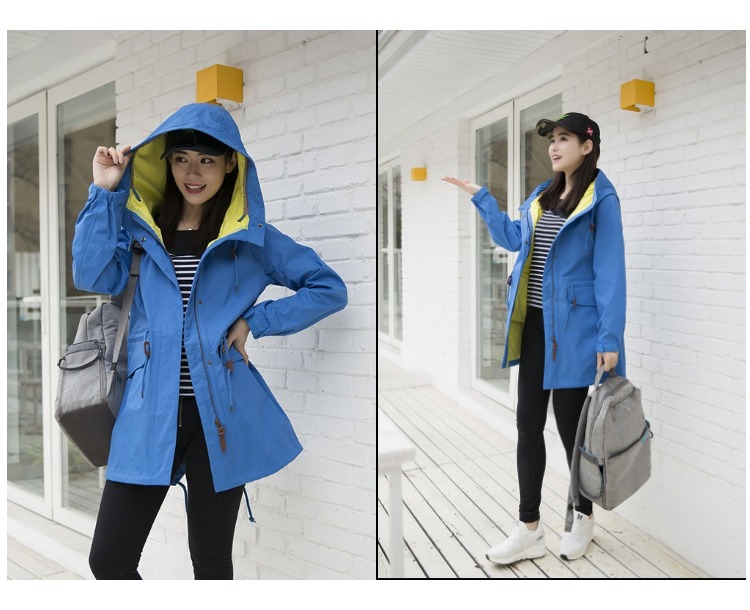 Hàn quốc phiên bản của ngoài trời mùa xuân và mùa thu quần áo của phụ nữ windproof thở leo núi quần áo ba trong một hai bộ có thể tháo rời áo khoác