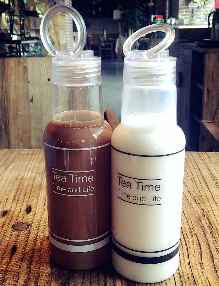 Hàn Quốc sáng tạo không thể phá vỡ chai soda nước nhựa cốc sinh viên cầm tay có nắp cốc tay nam và nữ cốc chịu nhiệt - Tách bình nước tập gym