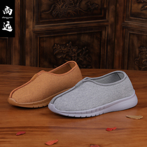 Shangyuan casual shoes cotton monk shoes male and female monk one-step shoes retro meditation monk shoes four seasons low-top shoes light