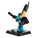 Полировальная угловая шлифовальная машина с модифицированной головкой, станок для резки мешка с фиксированным кронштейном, пылезащитная крышка открыта, базовый инструмент для аксессуаров с пазами