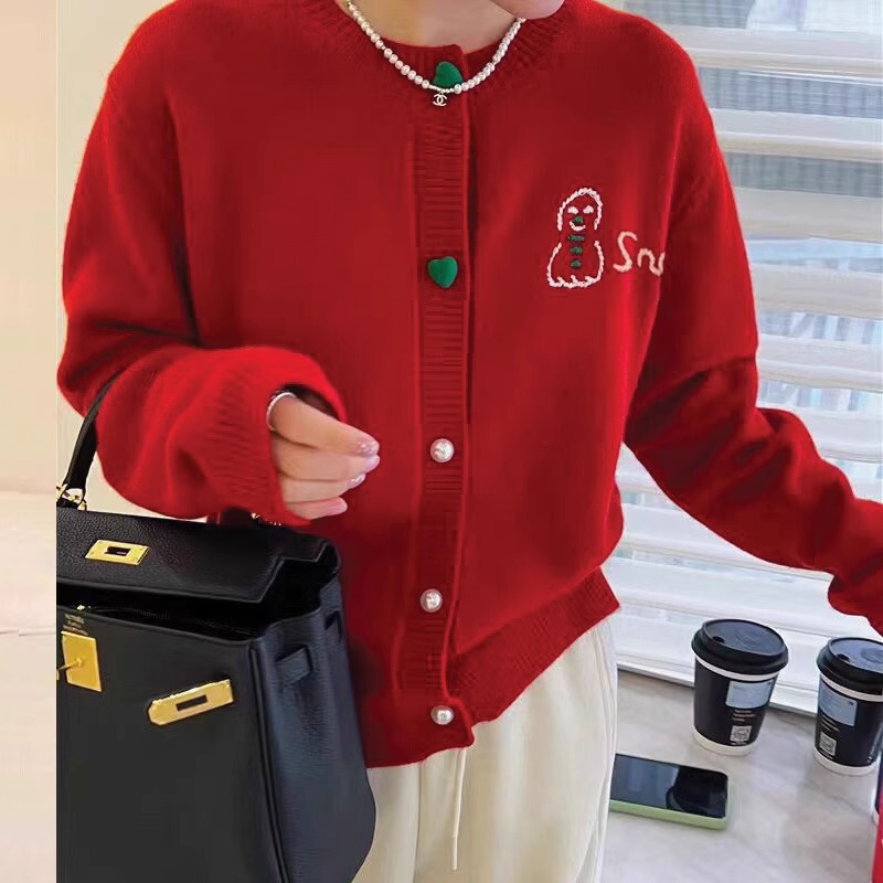 Wear a Lazy-Style High-Neck Sweater, Thickened Women's Top, 2025 Spring and Autumn New Style, Double Zipper Design Cardigan Jacket