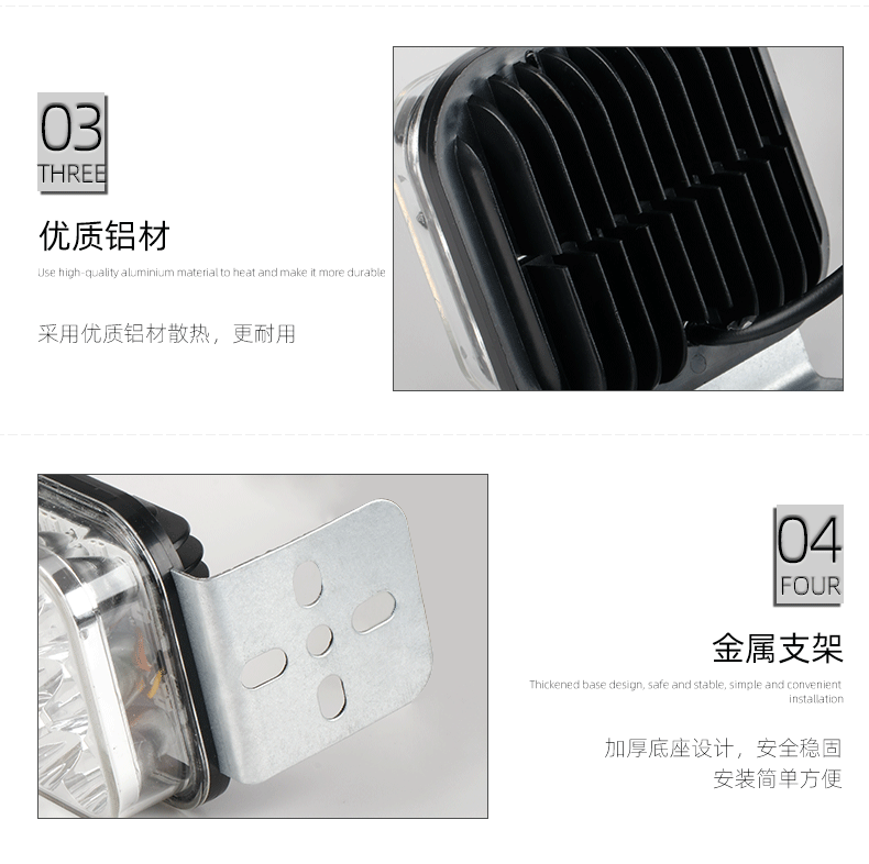 Đèn pin chói siêu sáng xe máy led đèn pha sửa đổi xe đạp điện bên ngoài đèn chống nước 48v - Đèn xe máy đèn phản quang xe máy