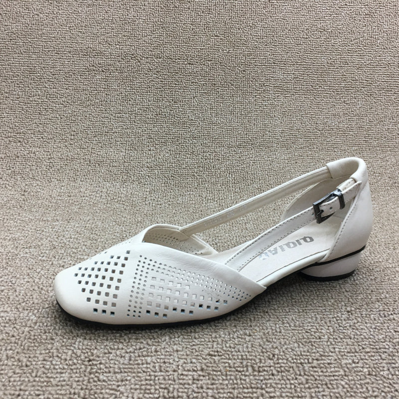 Летние универсальные босоножки с низким вырезом, 2023, из натуральной кожи, в корейском стиле, яркий броский стиль                   