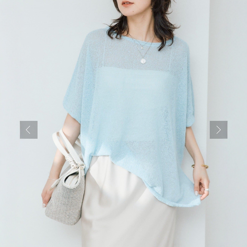Japanese Imported Washi Paper-Like Lightweight Breathable Long-Sleeve and Short-Sleeve Pullover Knitwear