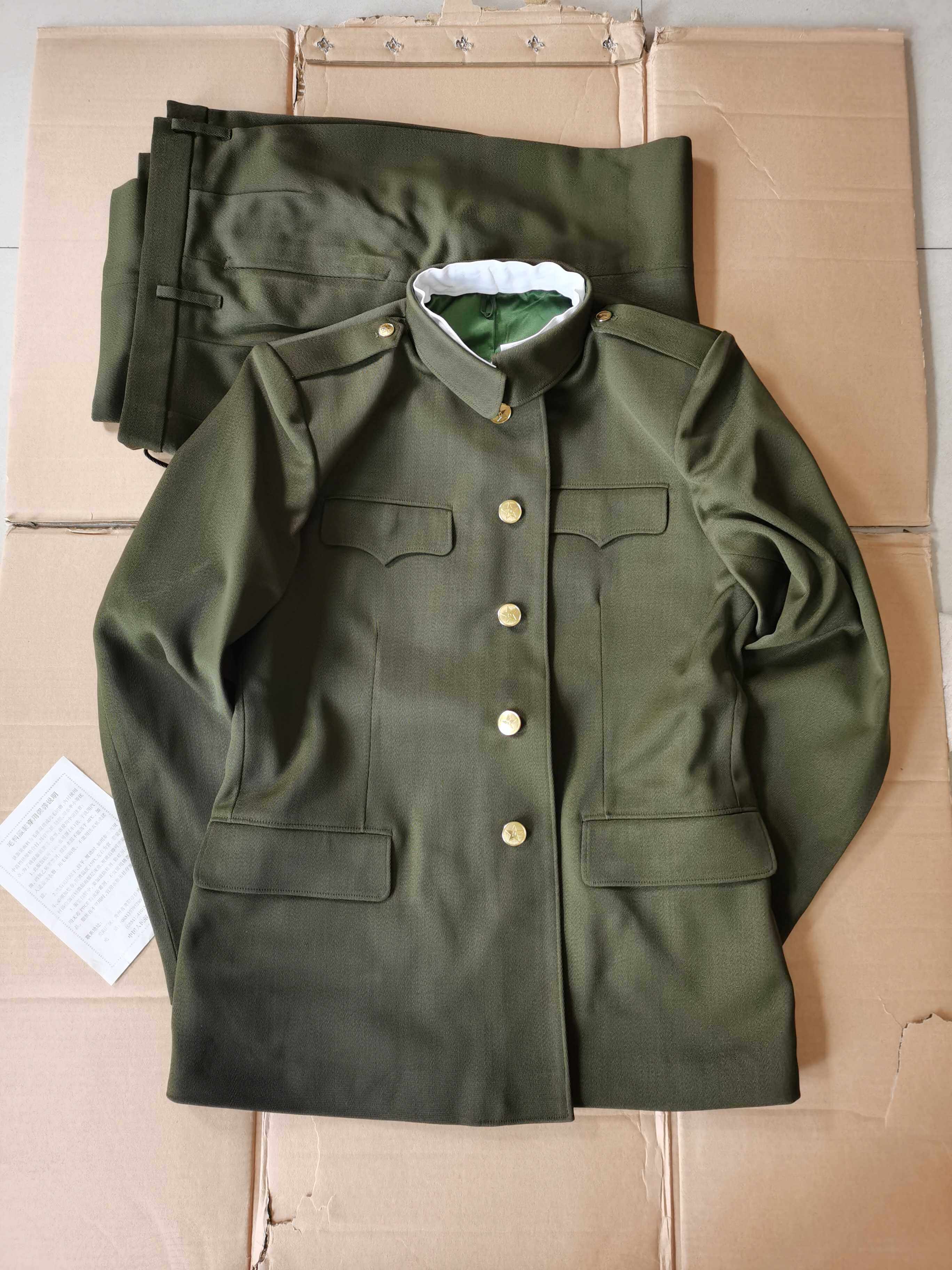 87 suit of land school horse pants, suit thickened winter clothes woolen clothes old school uniforms in old age Zhongshan clothing suit