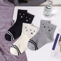 Nut Moms boomers Stocking Socks Children Spring Autumn Summer Black White Pure Cotton Sports Outwear Midcylinder Socks