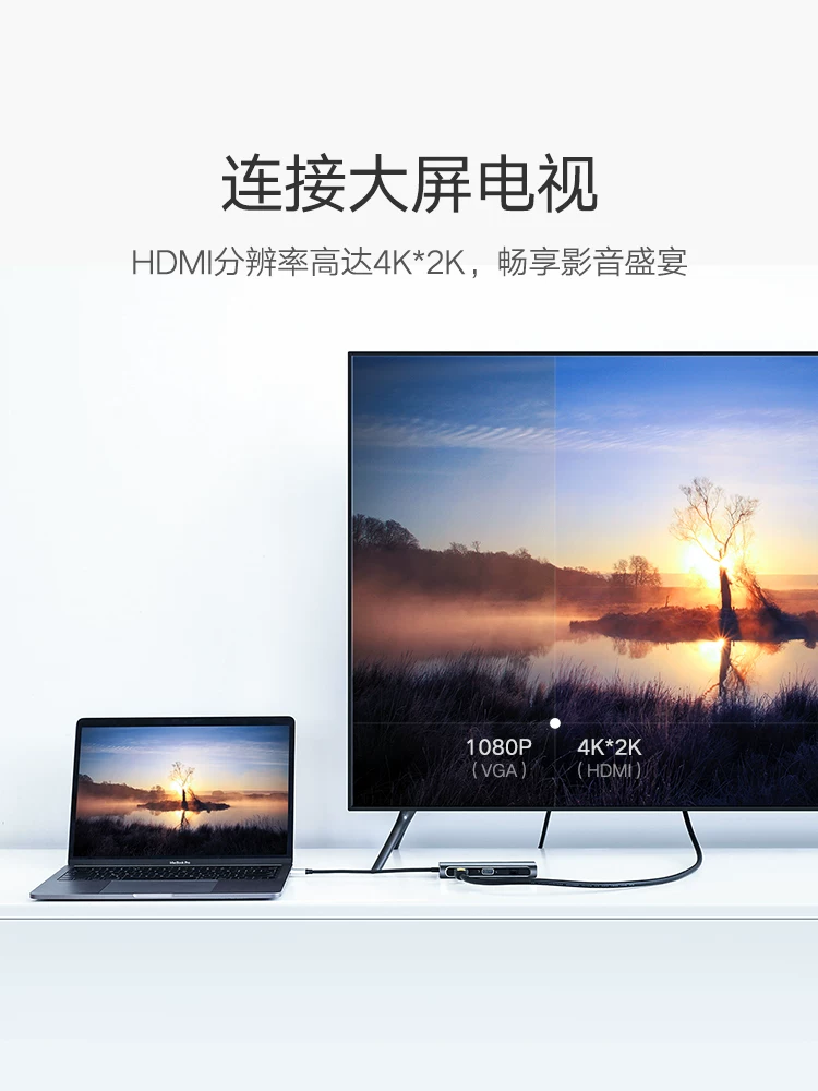 Порт USB-C UGREEN Type-C удлинитель Dovo Expansion MacBook Pro Thunderbolt 3 Подходящий ноутбук Huawei