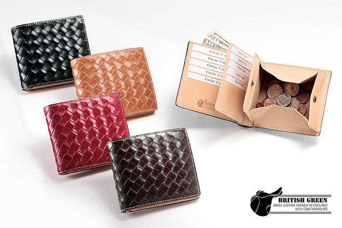 Import baritish green saddle Mahler leather Genuine Leather Head Layer Cow Leather to prepare web tattoo short Gift Wallet-Taobao