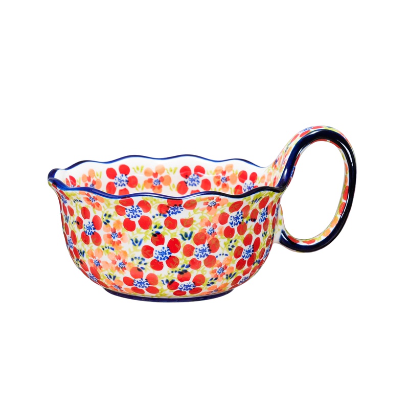 Romance and Song |    Exported to Korea, Hand-Painted Polish-Style Household Curved Bowl Salad Bowl