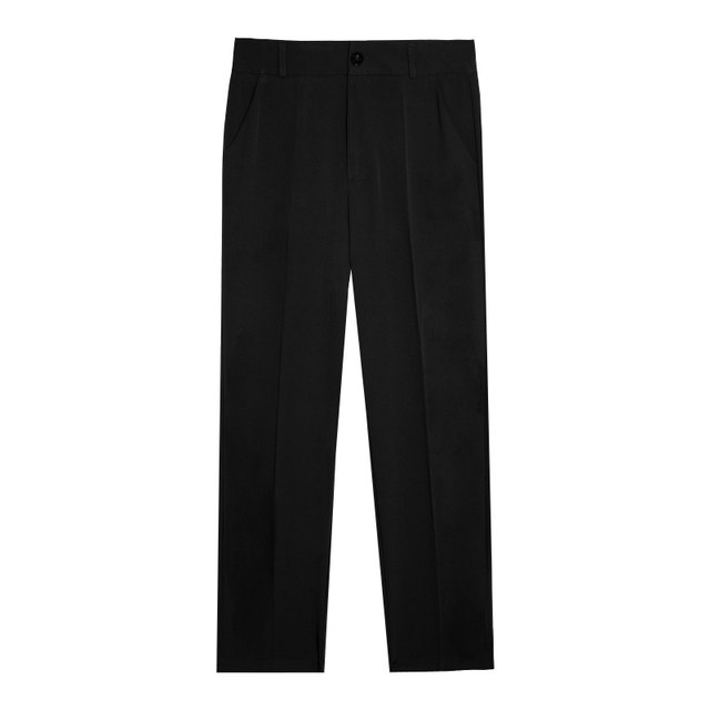 2023 Spring and Summer British versatile cigarette Pants High Waist Straight Pants Women's Nine-Point Suit Small Foot Casual Pants Large Loose