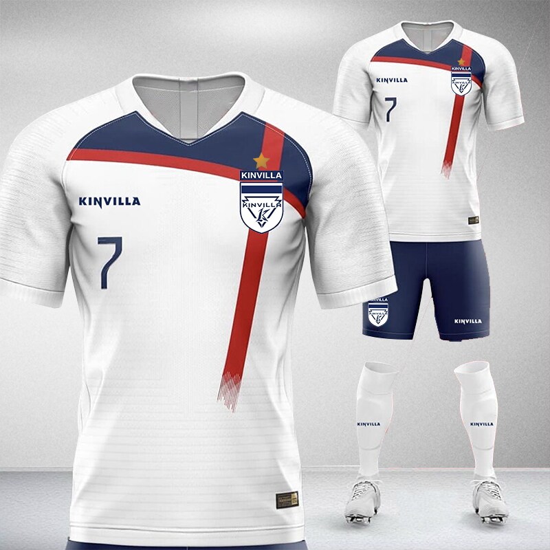 Football suit Sports suit Men's custom large size long sleeve adult children's football suit Training suit Team uniform sportswear
