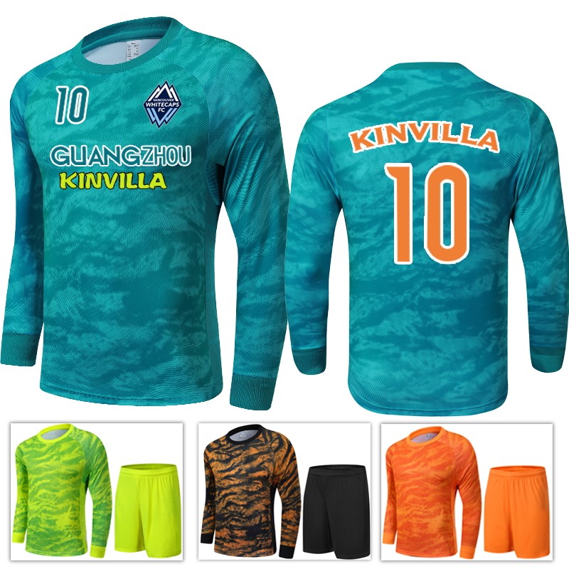 20-21 new football goalkeeper clothes suit men's custom personality goalkeeper ball clothes adult children Longmen jersey