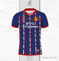 21 short sleeves football suit custom red magic for guests 7 Cavani personality group buying football clothes